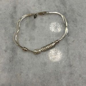925 Silver bracelet stamped made in Italy